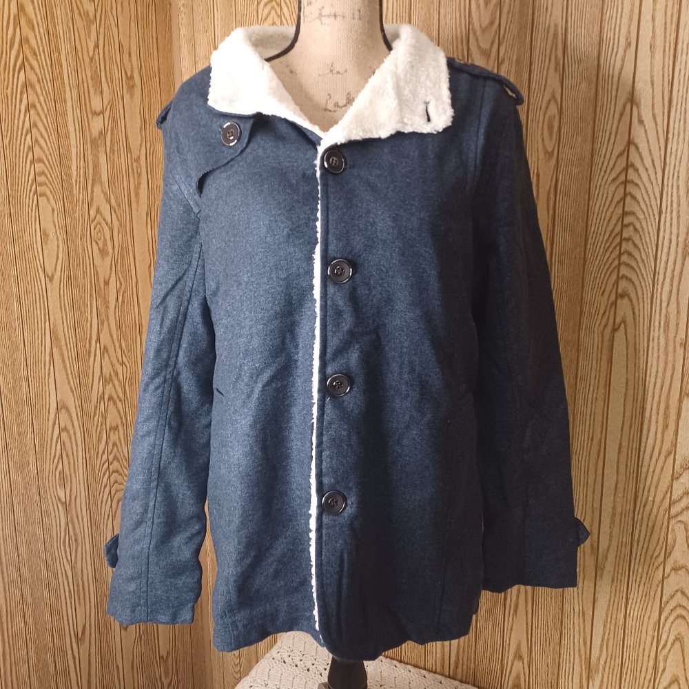 winter jacket button down, unbranded